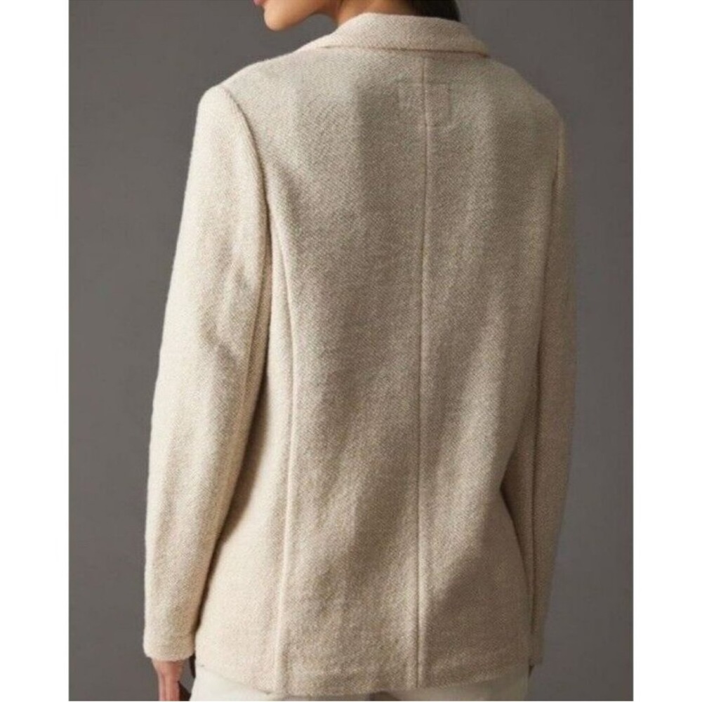 ANTHROPOLOGIE X SANCTUARY Bryce Knit Blazer Beige Neutral XS - Picture 2 of 11
